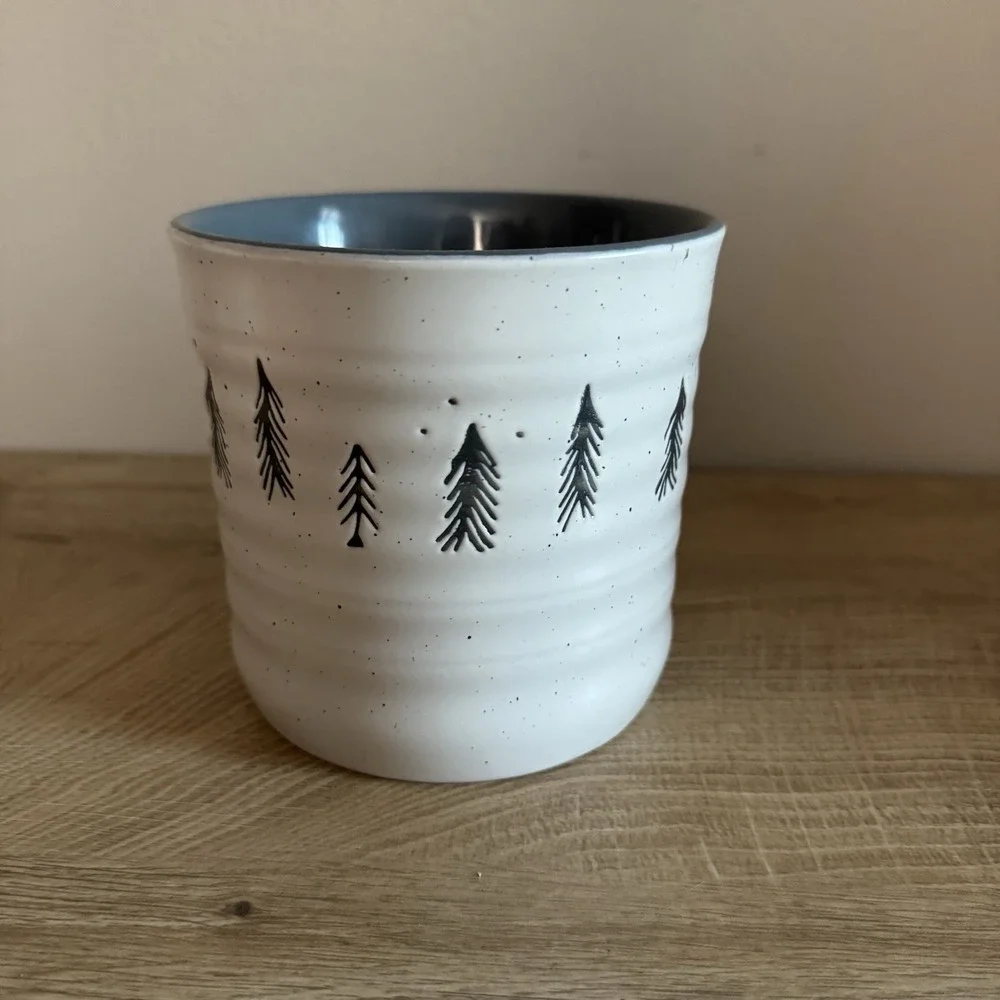 Peppermint & Pine Container Two Gnomes Holding Hands‎ Trees Jar Kitchen Decor